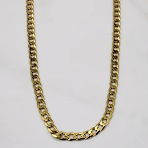 10k Curb Link Chain | 22" |
