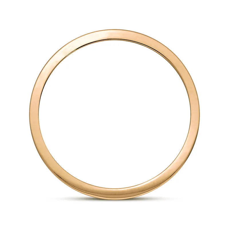 18ct Rose Gold 0.24ct Diamond Queen's Jubilee Hallmark Princess Cut 5mm Ring