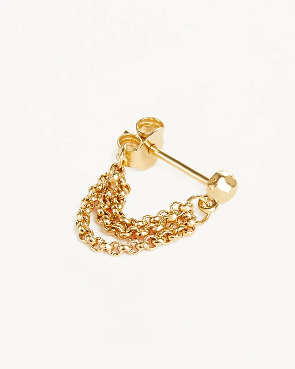 18k Gold Vermeil Karma Chain Earrings