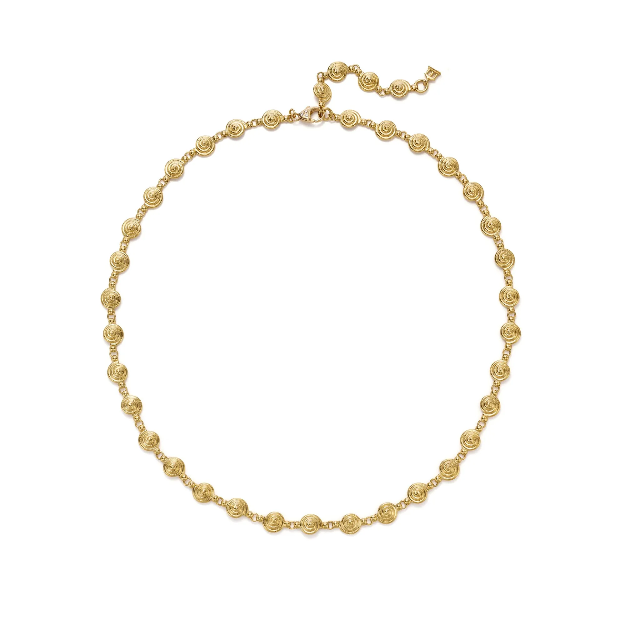 18K Spiral Necklace