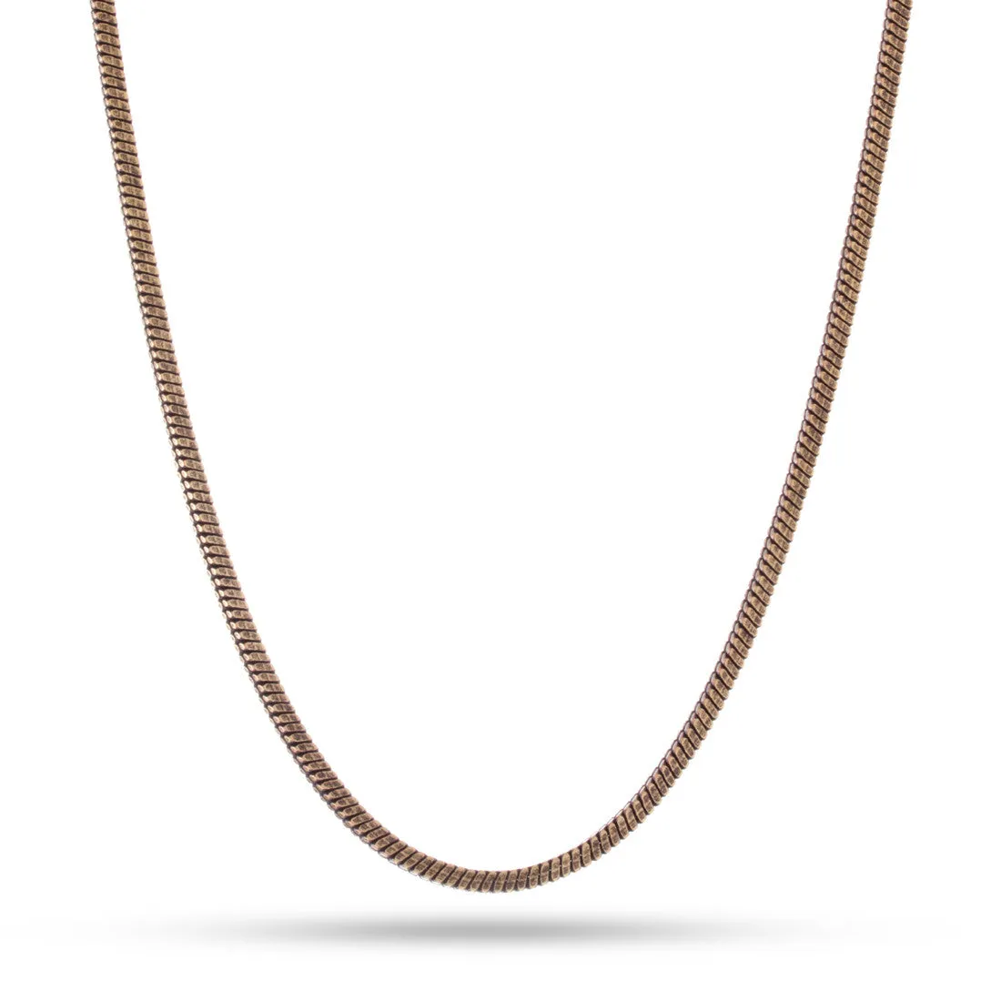 3mm Stainless Steel Snake Chain - Vintage Gold