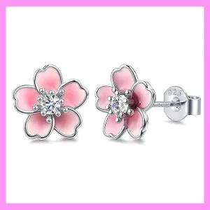 【6-30#】Sakura Earrings for female fashion daily engagement wedding anniversary birthday present
