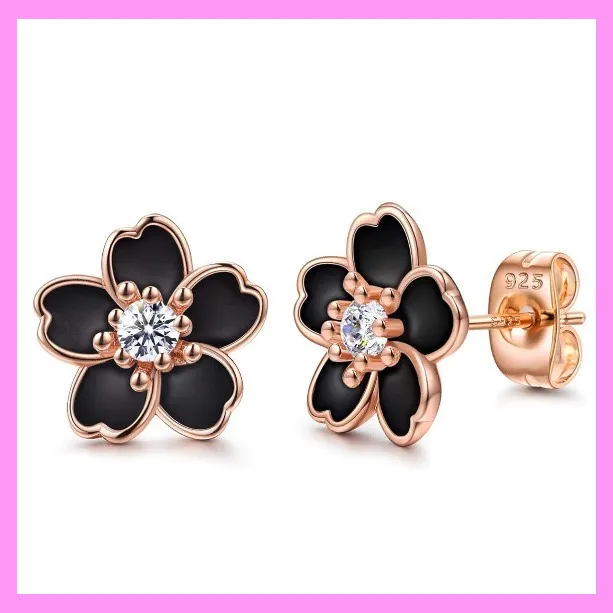 【6-30#】Sakura Earrings for female fashion daily engagement wedding anniversary birthday present