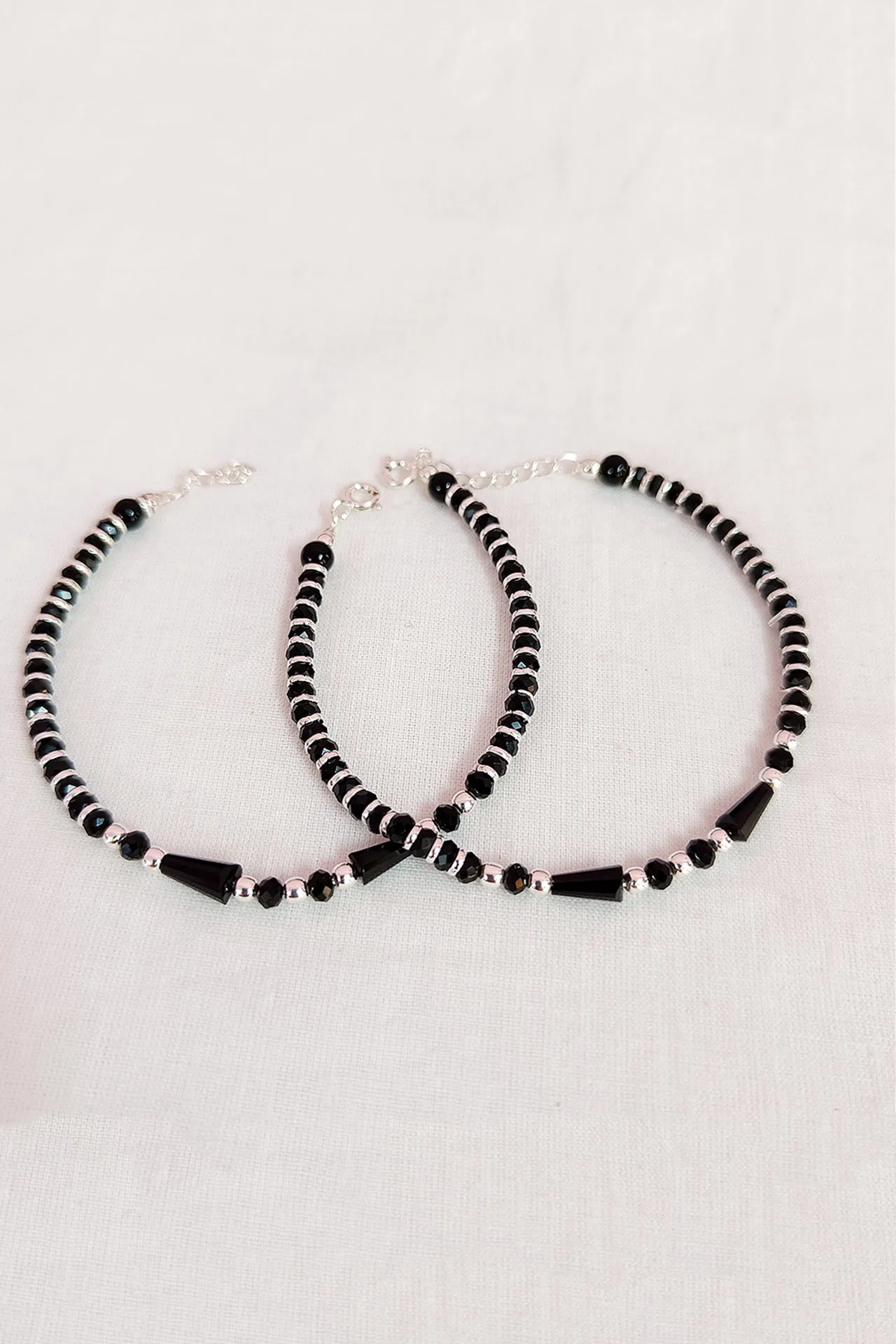 925 Silver Designer Unisex Baby Bangle Set (Design 185)