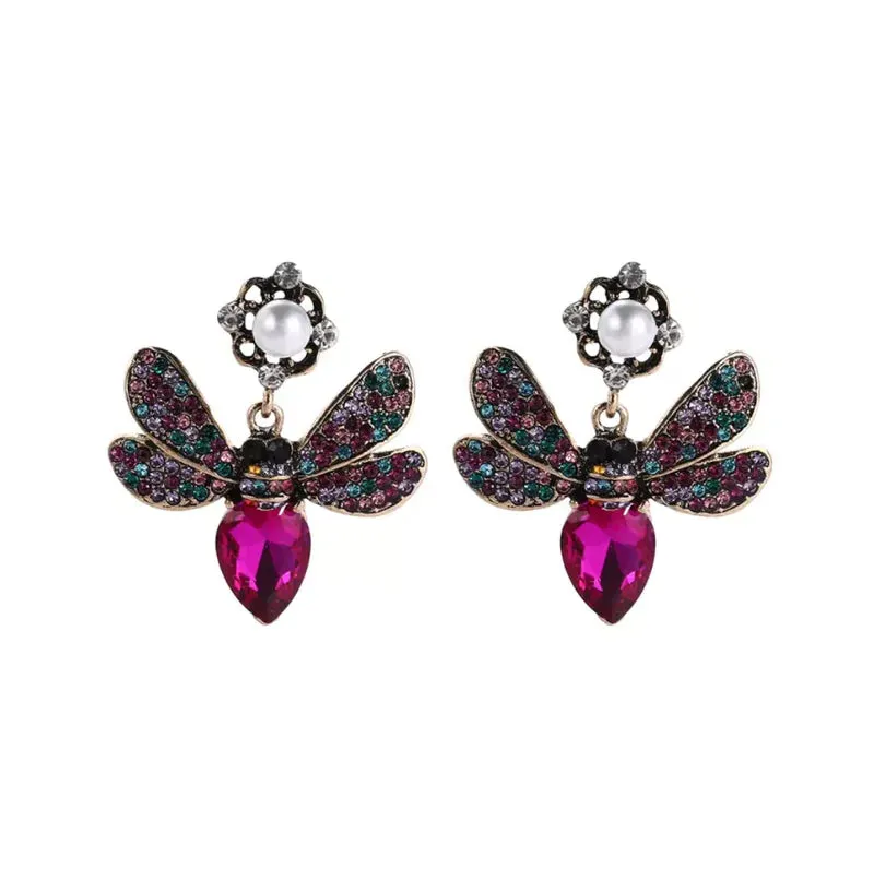 Bijou Bee Pink Earrings