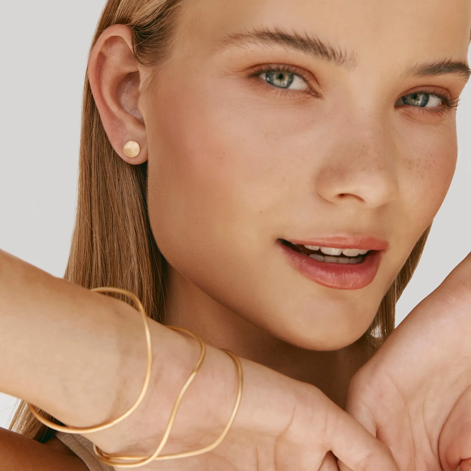 DISC STUDS - GOLD