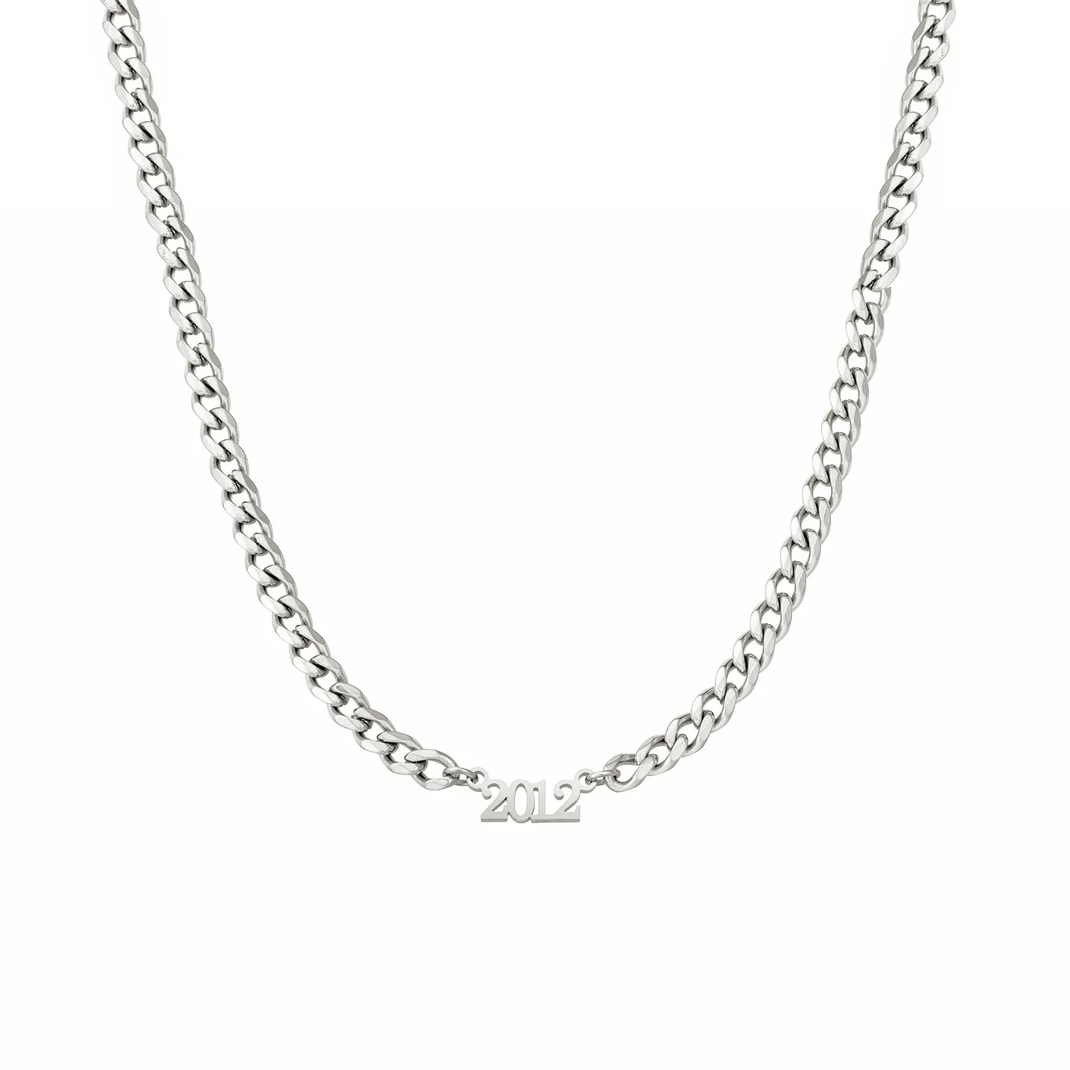 Editorial Date Necklace (Silver)