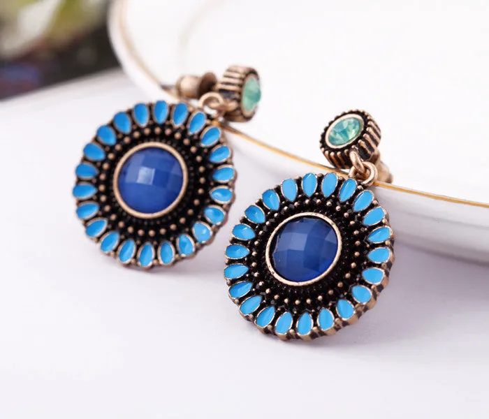 Fashion earrings accessories flower women's earrings vintage earrings