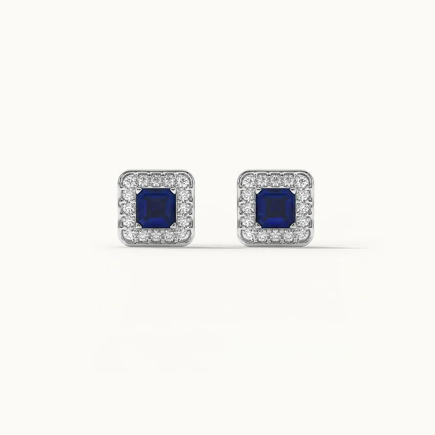 Geometric Diamond Earrings