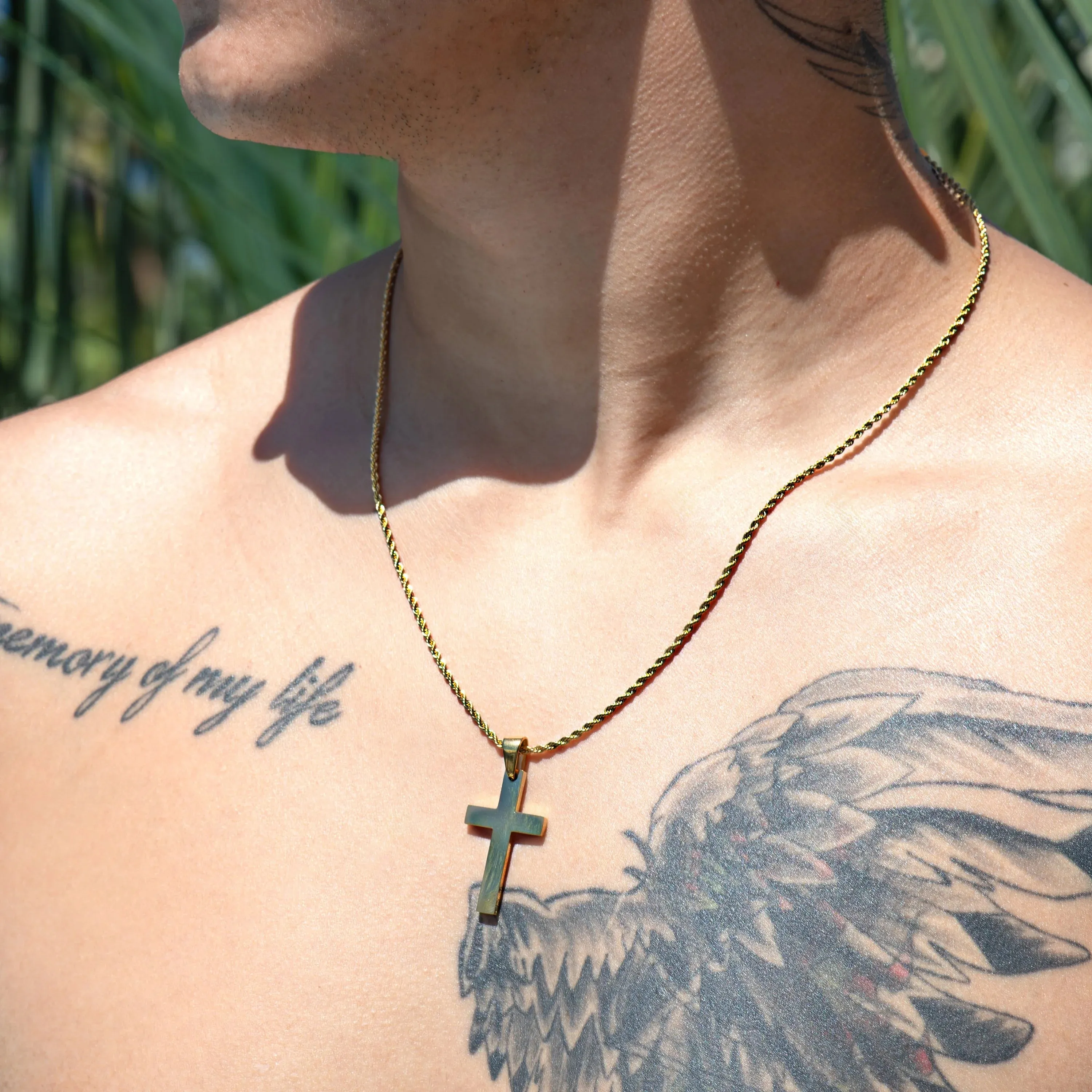Isareal Crucifix Pendant with Chain Necklace