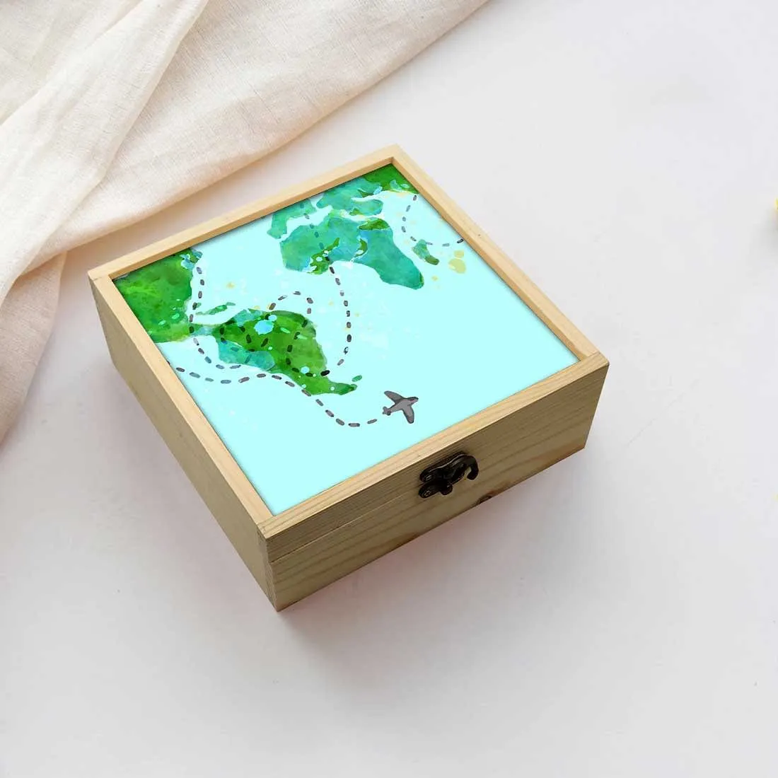 Jewellery Box Makepup Organizer -  Map