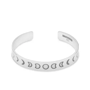 Luna Phases Engraved Bangle