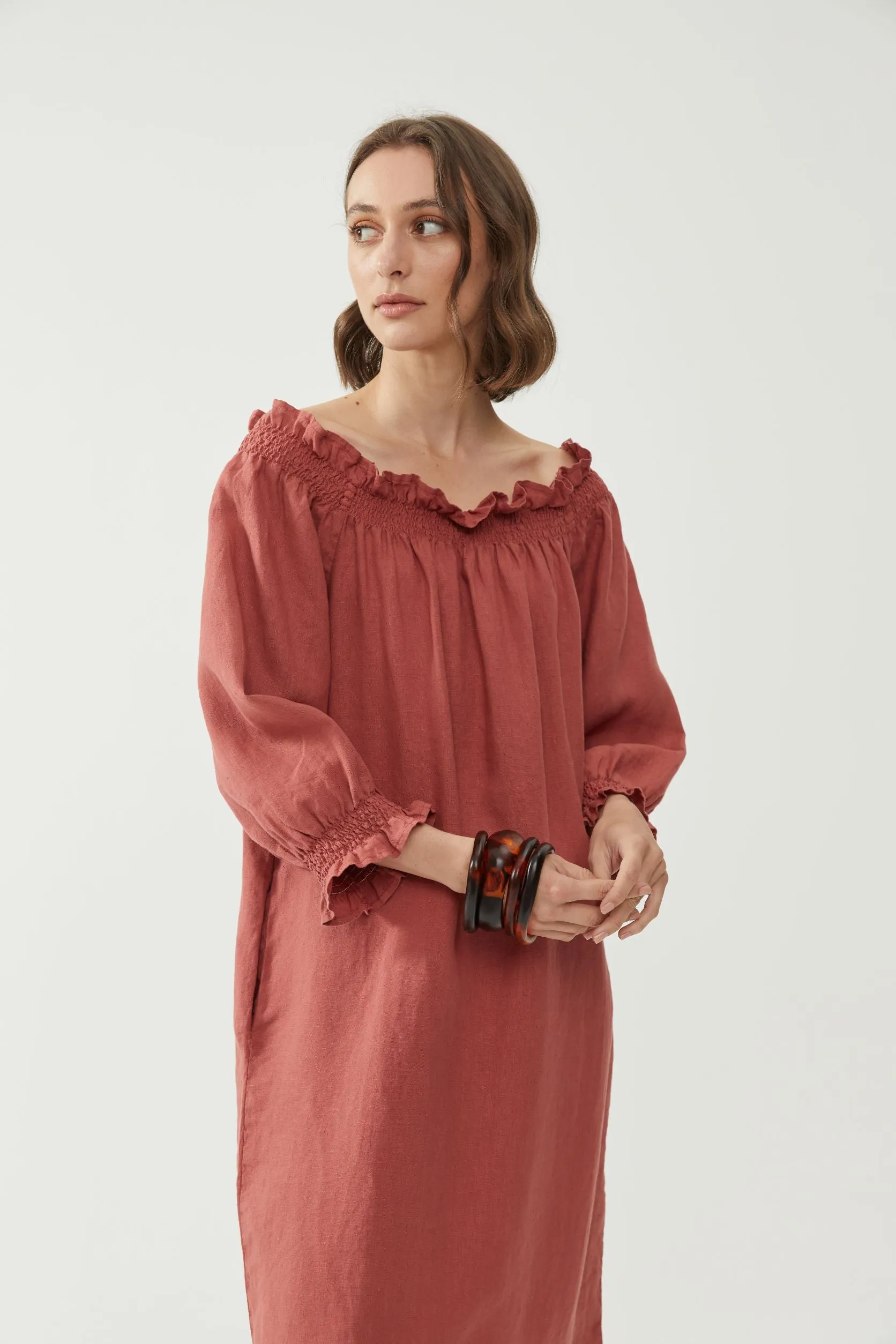Mia Dress Terracotta