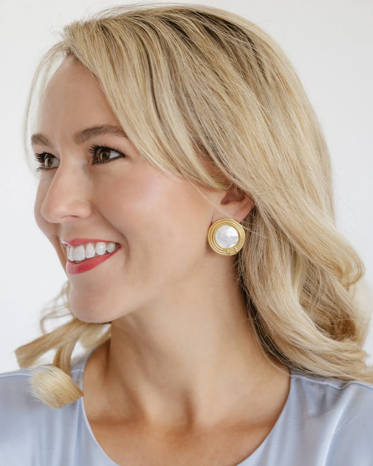 Mother of Pearl Roma Studs