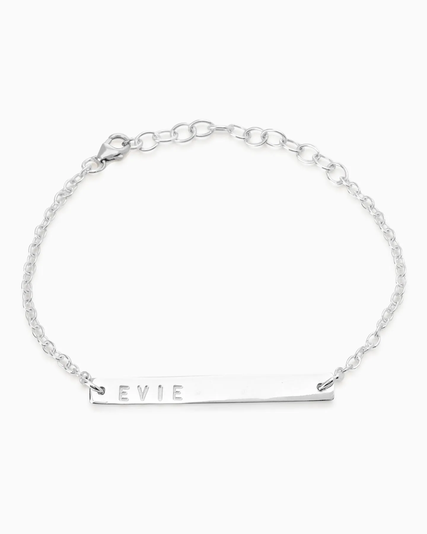 Personalised Tag Bracelet | Silver