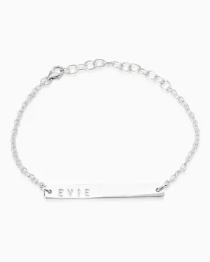 Personalised Tag Bracelet | Silver