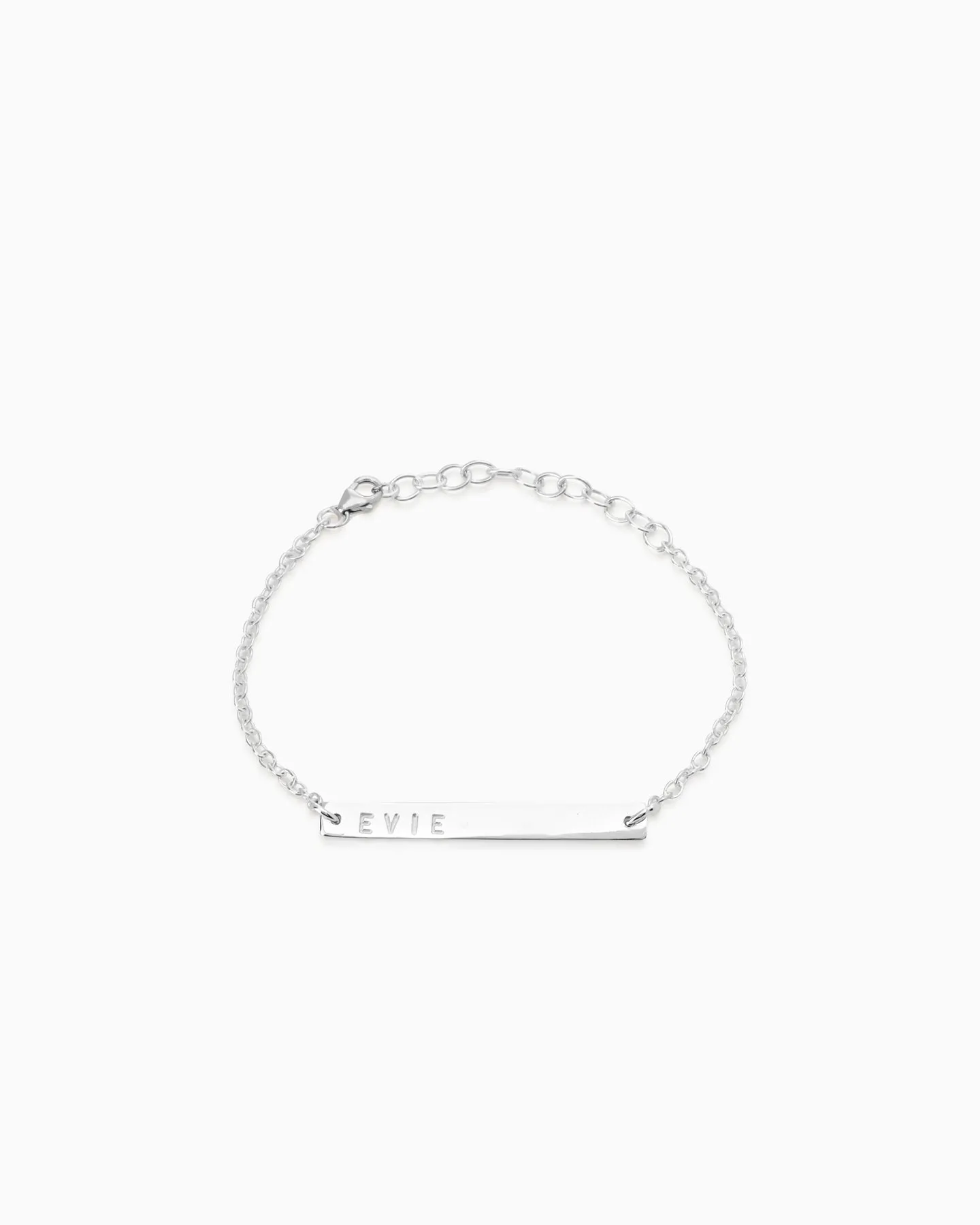 Personalised Tag Bracelet | Silver