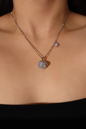 Platinum Plated Ocean Pearl Necklace