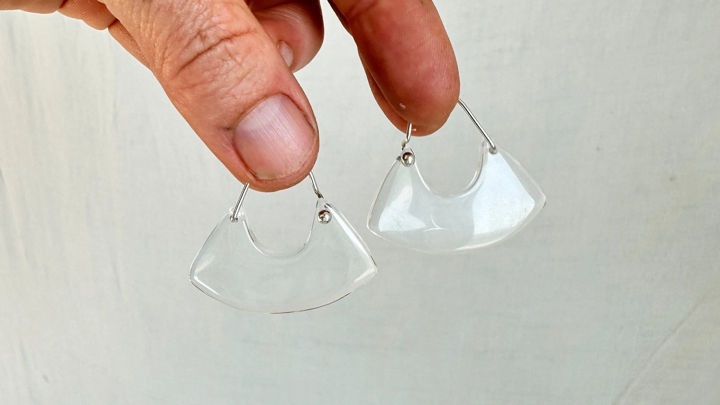 Quartz Crystal Hoop Earrings. Atelier Aadya. 2483