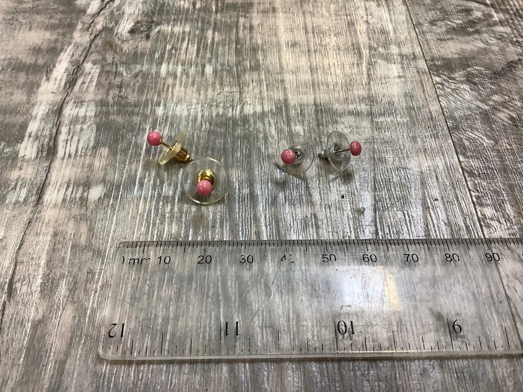 Rhodonite 3mm Stud Earrings