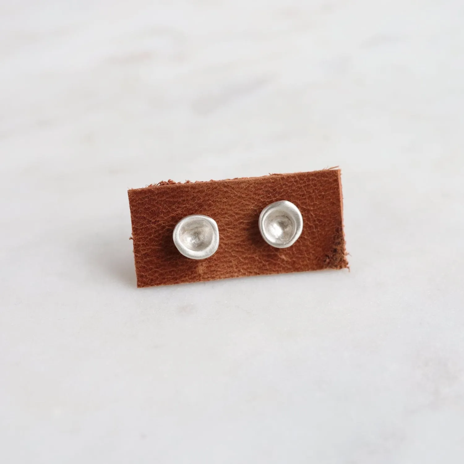 Sterling Silver Mussel Shell Stud Earring