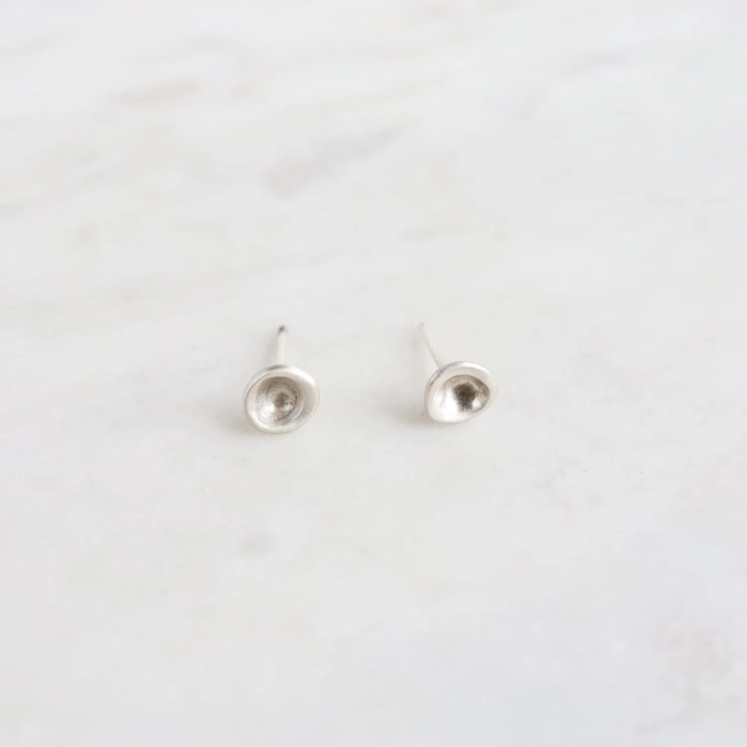 Sterling Silver Mussel Shell Stud Earring